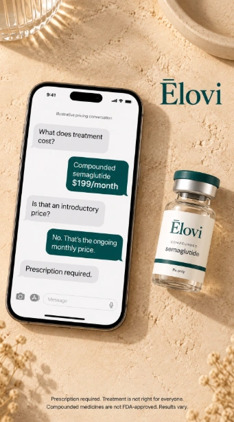 Elovi 9:16 ad: pricing conversation on a phone